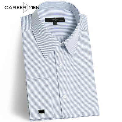 CareerMen Mens Slim Fit Non Iron Spread Collar Vertical Graceful French Cuff Long Sleeve Dress Shirt
CareerMen Mens Slim Fit Non Iron Spread Collar Vertical Graceful French Cuff Long Sleeve Dress Shirt