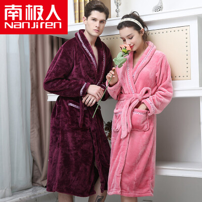Antarctic pajamas home service thicker flannel long sleeves bathrobes couples pajamas men and women autumn and winter classic can wear gowns N8R5X20112 female models pink
Antarctic pajamas home service thicker flannel long sleeves bathrobes couples pajamas men and women autumn and winter classic can wear gowns N8R5X20112 female models pink