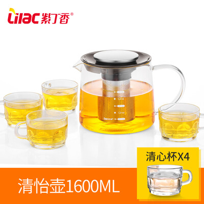 Lilac explosion proof heat resistant glass teapot, thickened health pot, stainless steel filter kettle, domestic tea kettle
Lilac explosion proof heat resistant glass teapot, thickened health pot, stainless steel filter kettle, domestic tea kettle