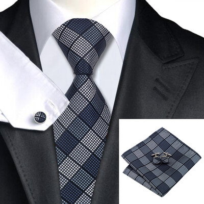 N-1017 Vogue Men Silk Tie Set Plaids & Checks Necktie Handkerchief Cufflinks Set Ties For Men Formal Wedding Business wholesale
N-1017 Vogue Men Silk Tie Set Plaids & Checks Necktie Handkerchief Cufflinks Set Ties For Men Formal Wedding Business wholesale
