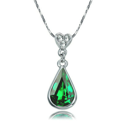 Yoursfs® 18K White Gold Plated Simulated Emerald Pendant Statement Necklace Use Austrian Crystal Fashion Gemstone Necklace
Yoursfs® 18K White Gold Plated Simulated Emerald Pendant Statement Necklace Use Austrian Crystal Fashion Gemstone Necklace