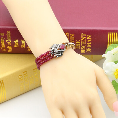 Antique Turkish Women Bead Link Bracelets Tulip Resin Cuff Retro Gold Plate Vintage Decorative Pattern Bridal Bracelets Jewelry
Antique Turkish Women Bead Link Bracelets Tulip Resin Cuff Retro Gold Plate Vintage Decorative Pattern Bridal Bracelets Jewelry