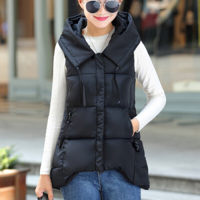 Short Front Long Back Autumn Winter Vest Women Waistcoat 2017 Cotton Hooded Warm Sleeveless Jacket Coat Vest Female
Short Front Long Back Autumn Winter Vest Women Waistcoat 2017 Cotton Hooded Warm Sleeveless Jacket Coat Vest Female