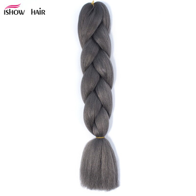 Ishow 24inch Synthetic Braiding Hair Pure Color HighTemperature KanekalonJumbo Braid Hair Extensions Crochet Yaki Texture 1pc/100g
Ishow 24inch Synthetic Braiding Hair Pure Color HighTemperature KanekalonJumbo Braid Hair Extensions Crochet Yaki Texture 1pc/100g