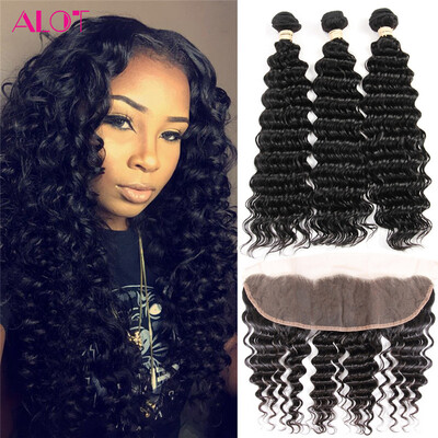 Alot Malaysian Deep Wave 3 Bundles Hair with Lace Frontal Closure Malaysia Virgin Human Hair Weave Bundles With Lace Frontal
Alot Malaysian Deep Wave 3 Bundles Hair with Lace Frontal Closure Malaysia Virgin Human Hair Weave Bundles With Lace Frontal