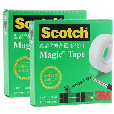 3M Scotch Scrub transparent magic invisible tape 810-HC33 127mm × 33m 2 package
3M Scotch Scrub transparent magic invisible tape 810-HC33 127mm × 33m 2 package