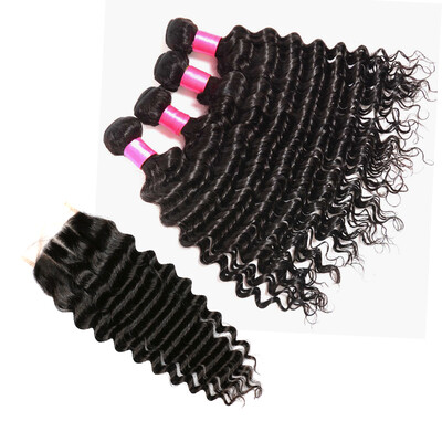 Virgin Peruvian Hair Bundles With Closure 7A Deep Curly Lace Closure Middle Part 4 Bundles Peruvian Virgin Hair With Closure
Virgin Peruvian Hair Bundles With Closure 7A Deep Curly Lace Closure Middle Part 4 Bundles Peruvian Virgin Hair With Closure