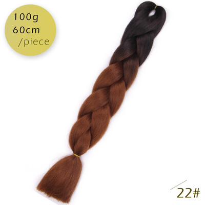 AISI HAIR 100gpcs 24inch Kanekalon Jumbo Braids Hair Ombre Two Tone Colored Synthetic Hair for Dolls Crochet Hair
AISI HAIR 100gpcs 24inch Kanekalon Jumbo Braids Hair Ombre Two Tone Colored Synthetic Hair for Dolls Crochet Hair