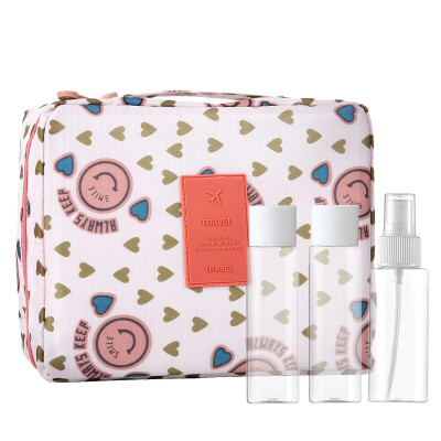 MEIFUYU MF0574 travel cosmetic bag wash gargle bag separate bottling setPink smiley face
MEIFUYU MF0574 travel cosmetic bag wash gargle bag separate bottling setPink smiley face