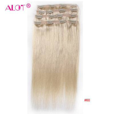 ALot Hair Brazilian Virgin Human Hair Extensions Clip in Straight Hair 7pcs Set 100gPackage 18 inch 18 22 24 60 613
ALot Hair Brazilian Virgin Human Hair Extensions Clip in Straight Hair 7pcs Set 100gPackage 18 inch 18 22 24 60 613