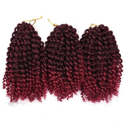 8 inch Ombre Marlybob Crochet Braids 3pcs/pack Afro Kinky Twist Hair 90g/pack Synthetic Crochet Hair Extensions
8 inch Ombre Marlybob Crochet Braids 3pcs/pack Afro Kinky Twist Hair 90g/pack Synthetic Crochet Hair Extensions