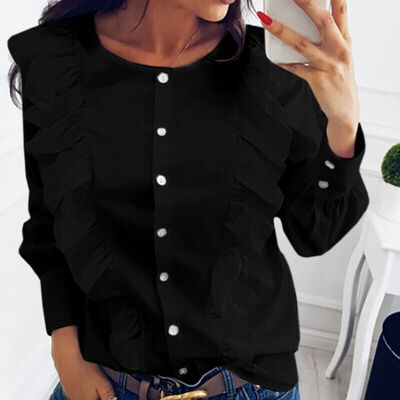 Lovaru ™ 2017 Autumn Shirts Women White Elegant Long Sleeve O-Neck Casual Style Button Women Blouse Shirts
Lovaru ™ 2017 Autumn Shirts Women White Elegant Long Sleeve O-Neck Casual Style Button Women Blouse Shirts