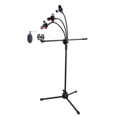 OWN L02 Microphone Floor Stand Mobile Phone K song Live Recording Concert Microphone Stand With Three Phone Clips
OWN L02 Microphone Floor Stand Mobile Phone K song Live Recording Concert Microphone Stand With Three Phone Clips
