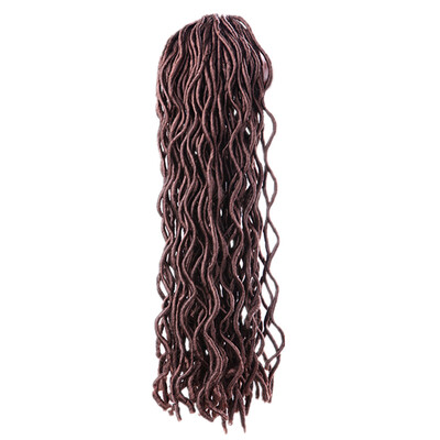 20" Faux Locs Curly Crochet Hair 24 Roots Synthetic Crochet Braids Hair Extensions Pure Color Crochet Braiding Hair
20" Faux Locs Curly Crochet Hair 24 Roots Synthetic Crochet Braids Hair Extensions Pure Color Crochet Braiding Hair