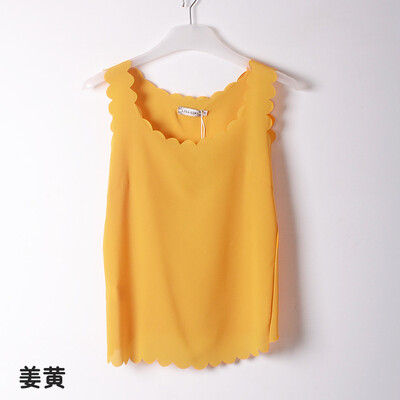 Women Fashion Solid Color Sexy Summer Sleeveless chiffon wave lace vest Camisole bottoming shirt L33
Women Fashion Solid Color Sexy Summer Sleeveless chiffon wave lace vest Camisole bottoming shirt L33