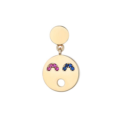 Glam Ever Smiley Face Expression Simple Jewelry Pendant Earrings Accessories Women single CE1735
Glam Ever Smiley Face Expression Simple Jewelry Pendant Earrings Accessories Women single CE1735