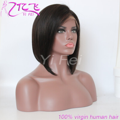 Short Glueless Full Lace Human Hair Wigs With Baby Hair Full End 8'' to 14'' Brazilian Remy Wavy Bob Wigs Bleached Knots
Short Glueless Full Lace Human Hair Wigs With Baby Hair Full End 8'' to 14'' Brazilian Remy Wavy Bob Wigs Bleached Knots