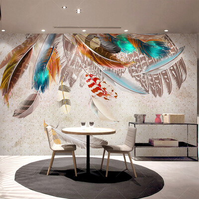 Fashion Colorful Feather 3D Mural Wallpaper Modern Abstract Art Living Room Restaurant Background Wall Paper Creative Home Decor
Fashion Colorful Feather 3D Mural Wallpaper Modern Abstract Art Living Room Restaurant Background Wall Paper Creative Home Decor