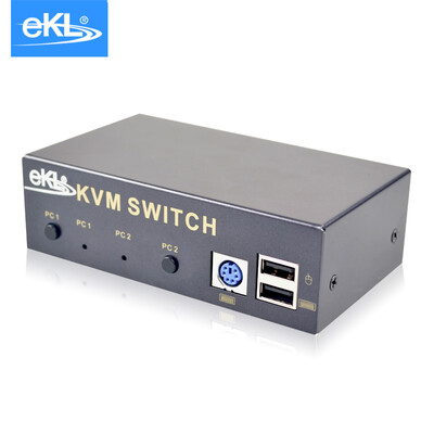 eKL KVM switch 2 port USB multi-computer VGA switcher video KVM manual two in one out shared mouse&keyboard display printer sharing device 21A
eKL KVM switch 2 port USB multi-computer VGA switcher video KVM manual two in one out shared mouse&keyboard display printer sharing device 21A