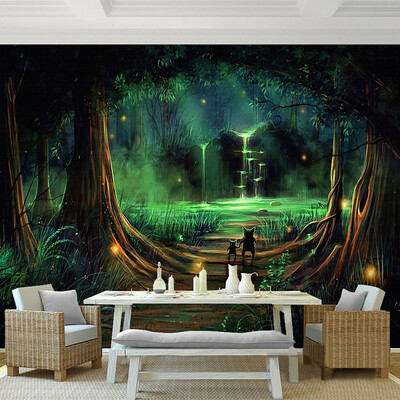 Custom 3D Stereo Mural Wallpaper HD Fairy Forest Fluorescent Wallpaper Living Room Kid's Room Modern Creative Decor Papel Mural
Custom 3D Stereo Mural Wallpaper HD Fairy Forest Fluorescent Wallpaper Living Room Kid's Room Modern Creative Decor Papel Mural