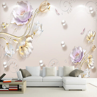 European Style 3D Embossed Flowers Wallpaper Living Room TV Sofa Hotel Background Wall Covering Luxury Wallpaper Papel De Parede
European Style 3D Embossed Flowers Wallpaper Living Room TV Sofa Hotel Background Wall Covering Luxury Wallpaper Papel De Parede