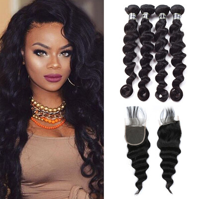 Amazing Star Malaysian Virgin Hair Loose Wave with Closure Good Quality Virgin Human Hair Bundles with Closure Soft&Bouncy
Amazing Star Malaysian Virgin Hair Loose Wave with Closure Good Quality Virgin Human Hair Bundles with Closure Soft&Bouncy