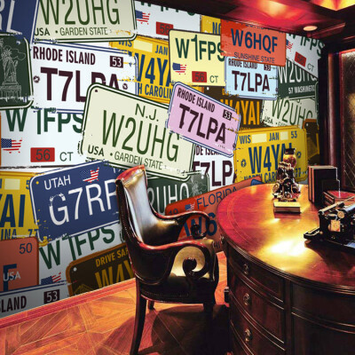 Custom photo wallpaper Retro personalized car license plate Vintage graffiti wallpaper for living room restaurant
Custom photo wallpaper Retro personalized car license plate Vintage graffiti wallpaper for living room restaurant