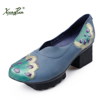 Xiangban Original Design Women Pumps High Heeled Shoes Blue Painted Embroidery Sequin Sheepskin shoes platform K33K15
Xiangban Original Design Women Pumps High Heeled Shoes Blue Painted Embroidery Sequin Sheepskin shoes platform K33K15