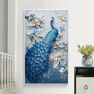 Custom Mural Wallpaper European Style 3D Relief Flowers Blue Peacock Wall Painting Hotel Living Room Study Entrance Decor Murals
Custom Mural Wallpaper European Style 3D Relief Flowers Blue Peacock Wall Painting Hotel Living Room Study Entrance Decor Murals