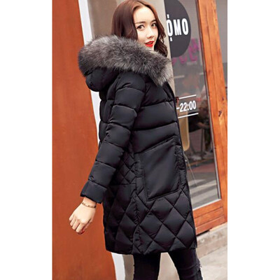 Winter New Arrival Women's Cotton-padded Long Coat Fashion Fur Collar Hooded Winter Warm Outwear Coat Jacket
Winter New Arrival Women's Cotton-padded Long Coat Fashion Fur Collar Hooded Winter Warm Outwear Coat Jacket