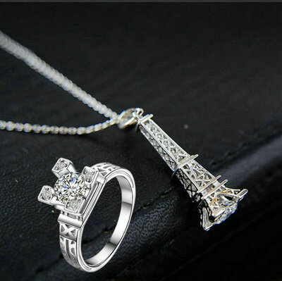 Yoursfs® 18K Rose Gold Plated Classical Eiffel Tower Necklace And Ring Jewelry Use Austrian Crystal Bridal Sets
Yoursfs® 18K Rose Gold Plated Classical Eiffel Tower Necklace And Ring Jewelry Use Austrian Crystal Bridal Sets
