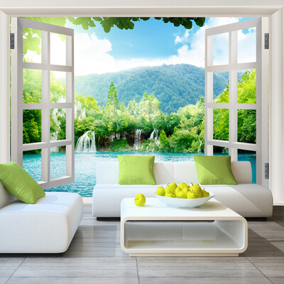 Custom 3d mural Large murals 3D false window outside the garden wall wallpaper living room rose flowers wallparer mural
Custom 3d mural Large murals 3D false window outside the garden wall wallpaper living room rose flowers wallparer mural