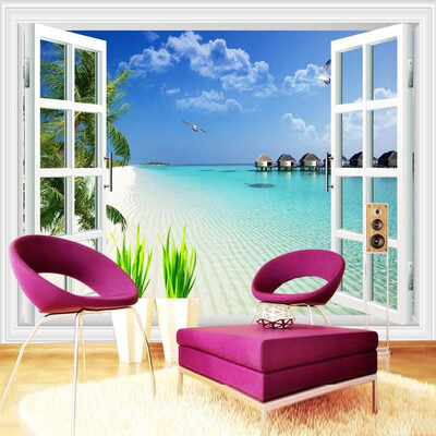Custom Mural Mediterranean Window Scenery Photography Background Home Wallpaper Wall Decor Living Room 3D Wall Murals Wallpaper
Custom Mural Mediterranean Window Scenery Photography Background Home Wallpaper Wall Decor Living Room 3D Wall Murals Wallpaper