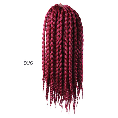 12" 18" 24" Crochet Box Braids Synthetic Hair 12 Roots Pure Colors Crochet Braiding Hair Extensions 90-100 g
12" 18" 24" Crochet Box Braids Synthetic Hair 12 Roots Pure Colors Crochet Braiding Hair Extensions 90-100 g
