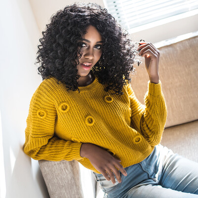 AISI HAIR Afro Kinky Curly Hair Synthetic Wigs for Black Women Jet Black Hair High Temperature Fiber
AISI HAIR Afro Kinky Curly Hair Synthetic Wigs for Black Women Jet Black Hair High Temperature Fiber