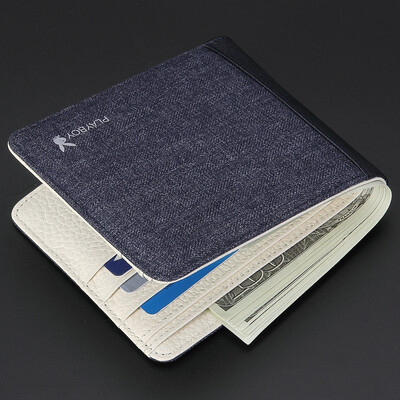 Playboy playboy wallet mens short section youth mens wallet student canvas wallet tide Korean version of the youth ticket holder creative wallet thin PAA7523
Playboy playboy wallet mens short section youth mens wallet student canvas wallet tide Korean version of the youth ticket holder creative wallet thin PAA7523