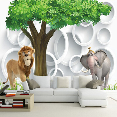 Custom 3D Photo Wall Paper Modern Simple 3D Lion Elephant Living Room TV Background Wallpaper Childrens Room Bedroom Wall Mural
Custom 3D Photo Wall Paper Modern Simple 3D Lion Elephant Living Room TV Background Wallpaper Childrens Room Bedroom Wall Mural