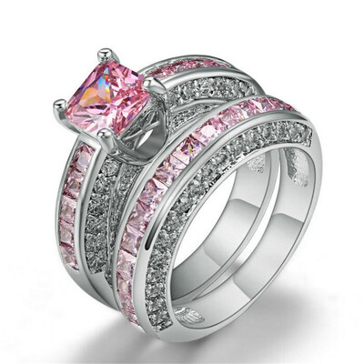 New AAA Pink Cubic Zirconia Black Gold Plated CZ Diamond Engagement Ring Sets Luxury Fashion Ring for Women
New AAA Pink Cubic Zirconia Black Gold Plated CZ Diamond Engagement Ring Sets Luxury Fashion Ring for Women