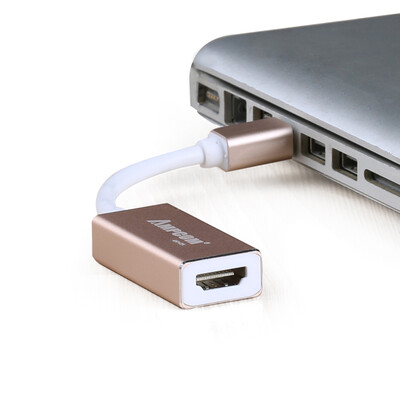 An Pukang AMPCOM DP to HDMI female adapter Apple MacBook 4K Ultra HD Converter Thunderbolt Interface Laptop Connector AMDHGD4K Champagne Gold
An Pukang AMPCOM DP to HDMI female adapter Apple MacBook 4K Ultra HD Converter Thunderbolt Interface Laptop Connector AMDHGD4K Champagne Gold