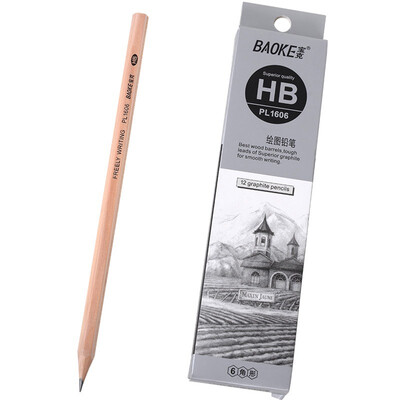 BAOKE BAOKE PL1606 office drawing pencil drawing sketch pencil grayscale HB 12 support
BAOKE BAOKE PL1606 office drawing pencil drawing sketch pencil grayscale HB 12 support