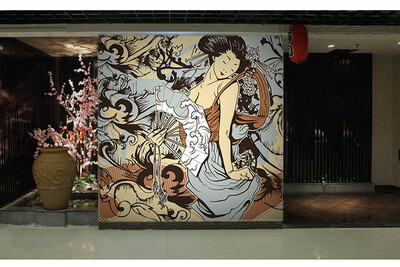 Photo wallpaper 3D cartoon hand-painted Hot pot shop Japanese food sushi ladies large mural wallpaper
Photo wallpaper 3D cartoon hand-painted Hot pot shop Japanese food sushi ladies large mural wallpaper