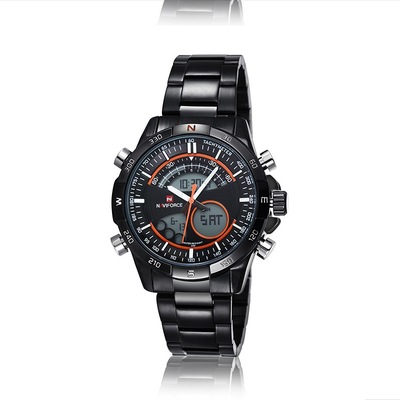 NAVIFORCE 9031 Men's Luxury Brand Black Military Watches Full stainless steel Digital Analog Led Sports Wristwatch
NAVIFORCE 9031 Men's Luxury Brand Black Military Watches Full stainless steel Digital Analog Led Sports Wristwatch