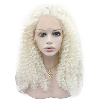 Long White Curly Swiss Lace Front Wig Synthetic Heat Resistant 
Long White Curly Swiss Lace Front Wig Synthetic Heat Resistant