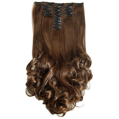 AISIHAIR 16Colors Clip в наращивании волос8шт / комплект 22 дюйм 55 см Длинные волнообразные жаропрочные наконечники 
AISIHAIR 16Colors Clip в наращивании волос8шт / комплект 22 дюйм 55 см Длинные волнообразные жаропрочные наконечники