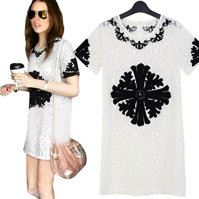 Lovaru ™summer style 2015 new women dress Lovely flowers printing round collar mini dress with short sleeves
Lovaru ™summer style 2015 new women dress Lovely flowers printing round collar mini dress with short sleeves