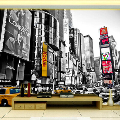 Custom photo wallpaper Black&white European style New York Times Square mural wallpaper
Custom photo wallpaper Black&white European style New York Times Square mural wallpaper