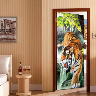 3D Wallpaper PVC Self-Adhesive Waterproof Tiger Mural Photo Door sticker Living Room Home Decor Papel De Parede 77cmx200cm
3D Wallpaper PVC Self-Adhesive Waterproof Tiger Mural Photo Door sticker Living Room Home Decor Papel De Parede 77cmx200cm
