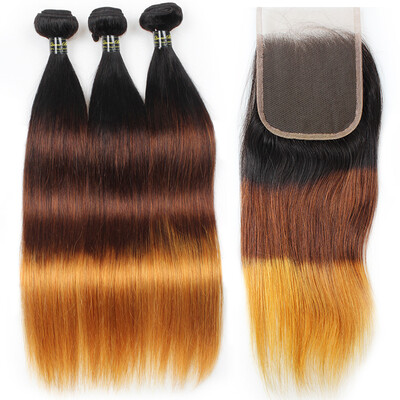 8A Grade Ombre 3 bundles Brazilian Hair With Closure 1B/4/30 ombre Brazilian Straight Virgin Hair With Closure Hair Extension
8A Grade Ombre 3 bundles Brazilian Hair With Closure 1B/4/30 ombre Brazilian Straight Virgin Hair With Closure Hair Extension