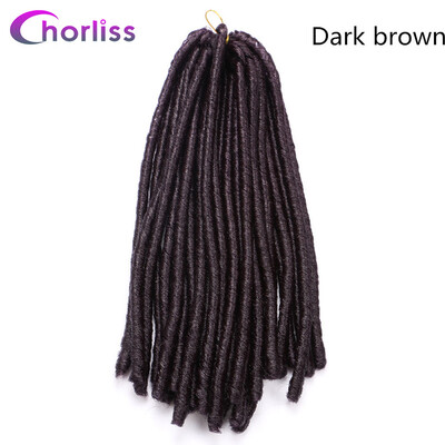 Chorliss 14" 30strandsPc Dreadlocks Ombre Synthetic Crochet Twist Braids Hair Extensions Low Temperature Fiber Soft Dread Hair
Chorliss 14" 30strandsPc Dreadlocks Ombre Synthetic Crochet Twist Braids Hair Extensions Low Temperature Fiber Soft Dread Hair