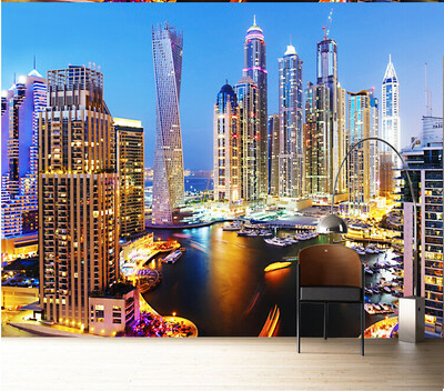 Custom 3d mural Dubai night living room wallpaper 3D wallpaper City landscape color personalized large mural wallpaper
Custom 3d mural Dubai night living room wallpaper 3D wallpaper City landscape color personalized large mural wallpaper